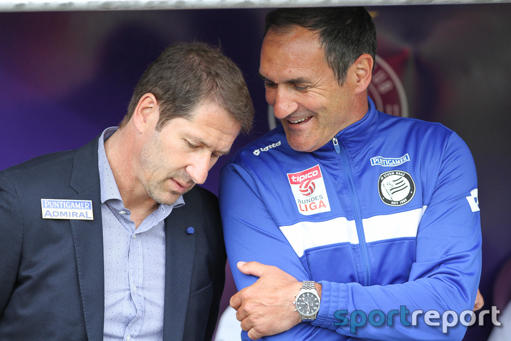 Franco Foda (Trainer SK Sturm Graz): „Wir haben unsere Aufgabe erledigt und sind international dabei.“
