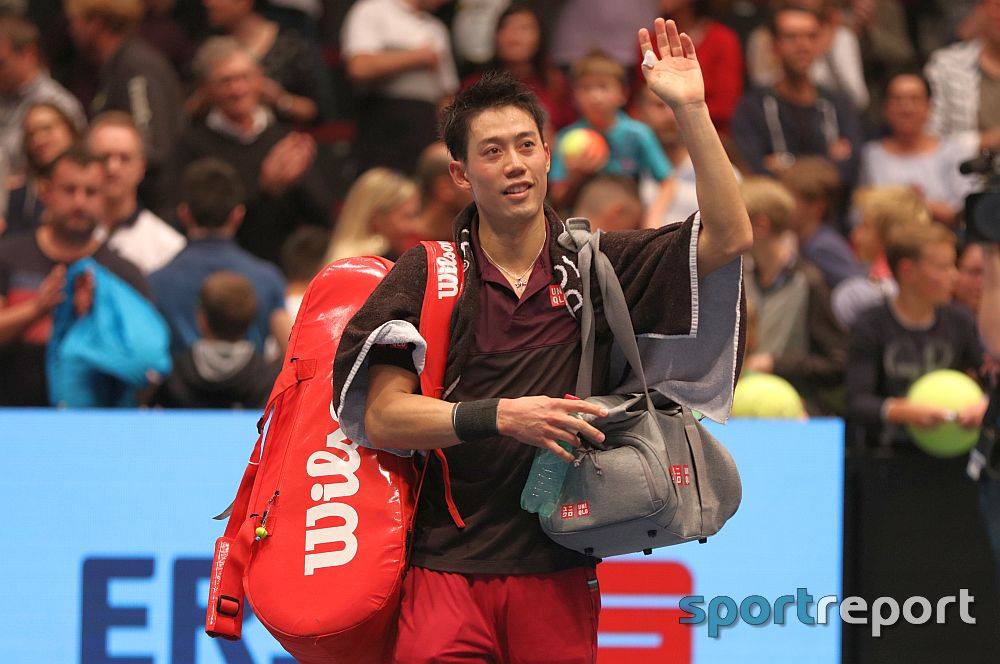 Finalduell zwischen Nishikori und Anderson bei den Erste Bank Open 500 in Wien