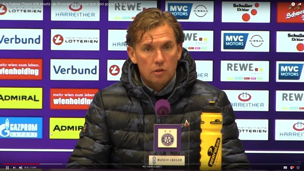 Video: Alex Pastoor (Trainer SCR Altach) - die Pressekonferenz nach dem Spiel gegen FK Austria Wien