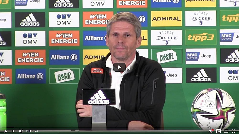 Video: Didi Kühbauer (Trainer SK Rapid Wien) - die Pressekonferenz nach dem Spiel gegen FC Red Bull Salzburg