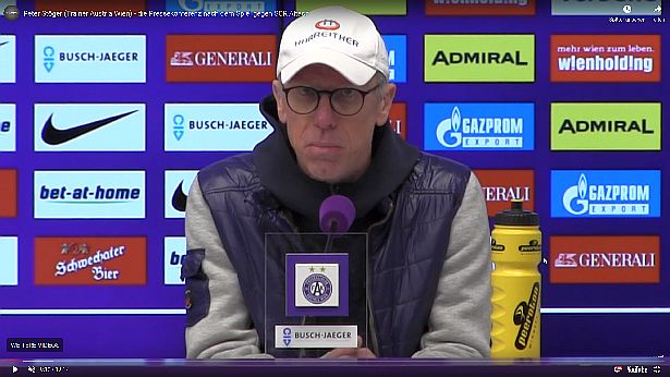 Video: Peter Stöger (Trainer FK Austria Wien) - die Pressekonferenz nach dem Spiel gegen SCR Altach