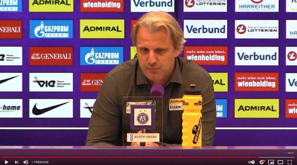 Video: Markus Schopp (Trainer TSV Hartberg) - die Pressekonferenz nach dem Spiel gegen FK Austria Wien