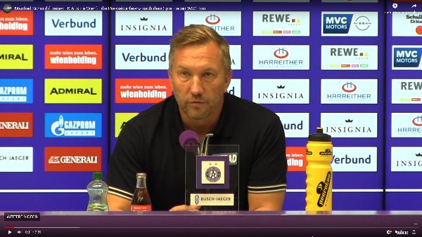 Video: Manfred Schmid (Trainer FK Austria Wien) - die Pressekonferenz nach dem Spiel gegen WSG Tirol