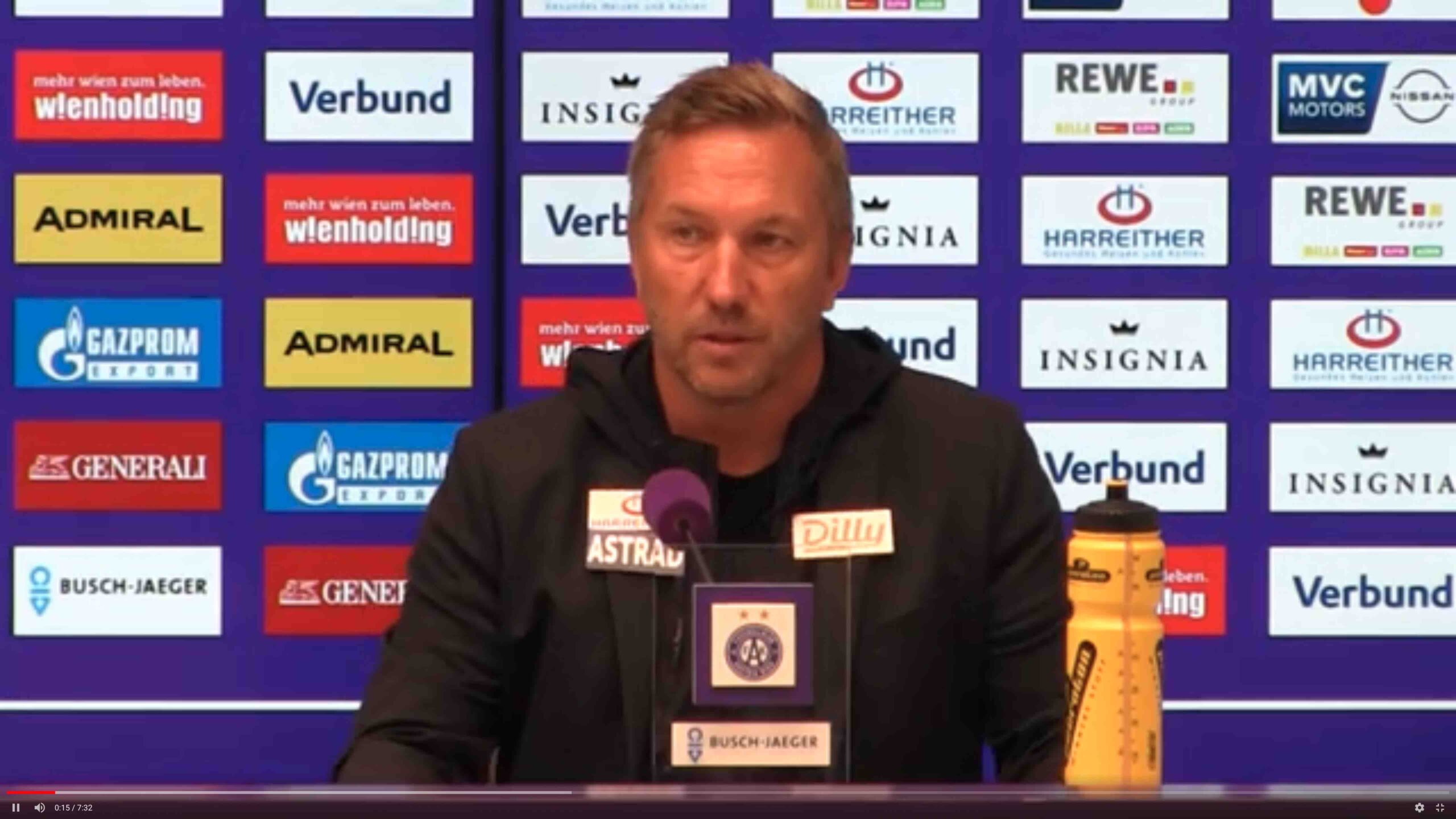 Video: Manfred Schmid (Trainer FK Austria Wien) - die Pressekonferenz nach dem Spiel gegen SCR Altach