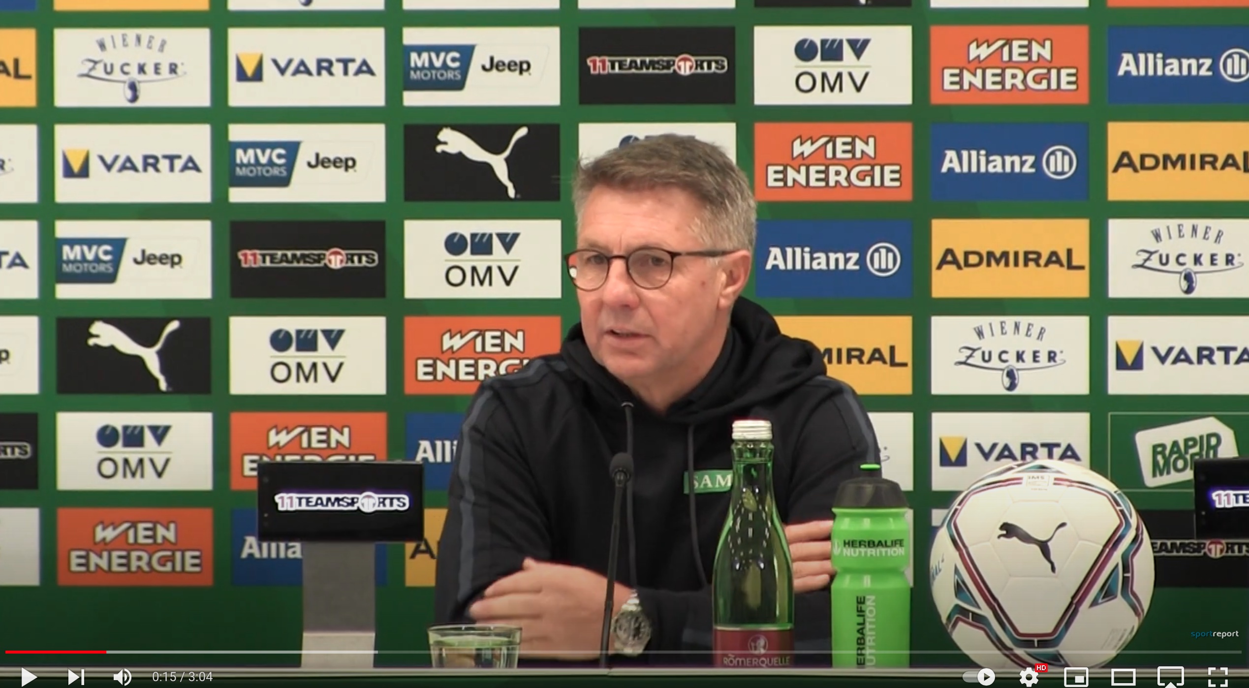Video: Damir Canadi  (Trainer SCR Altach) - die Pressekonferenz nach dem Spiel gegen SK Rapid Wien