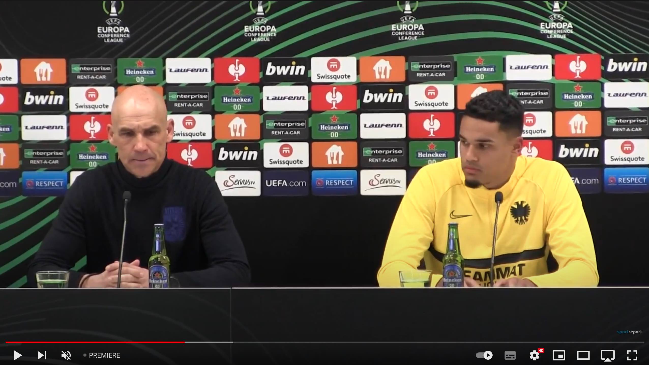 Video: Thomas Letsch (Trainer Vitesse Arnheim) - die Pressekonferenz nach dem Spiel gegen SK Rapid Wien