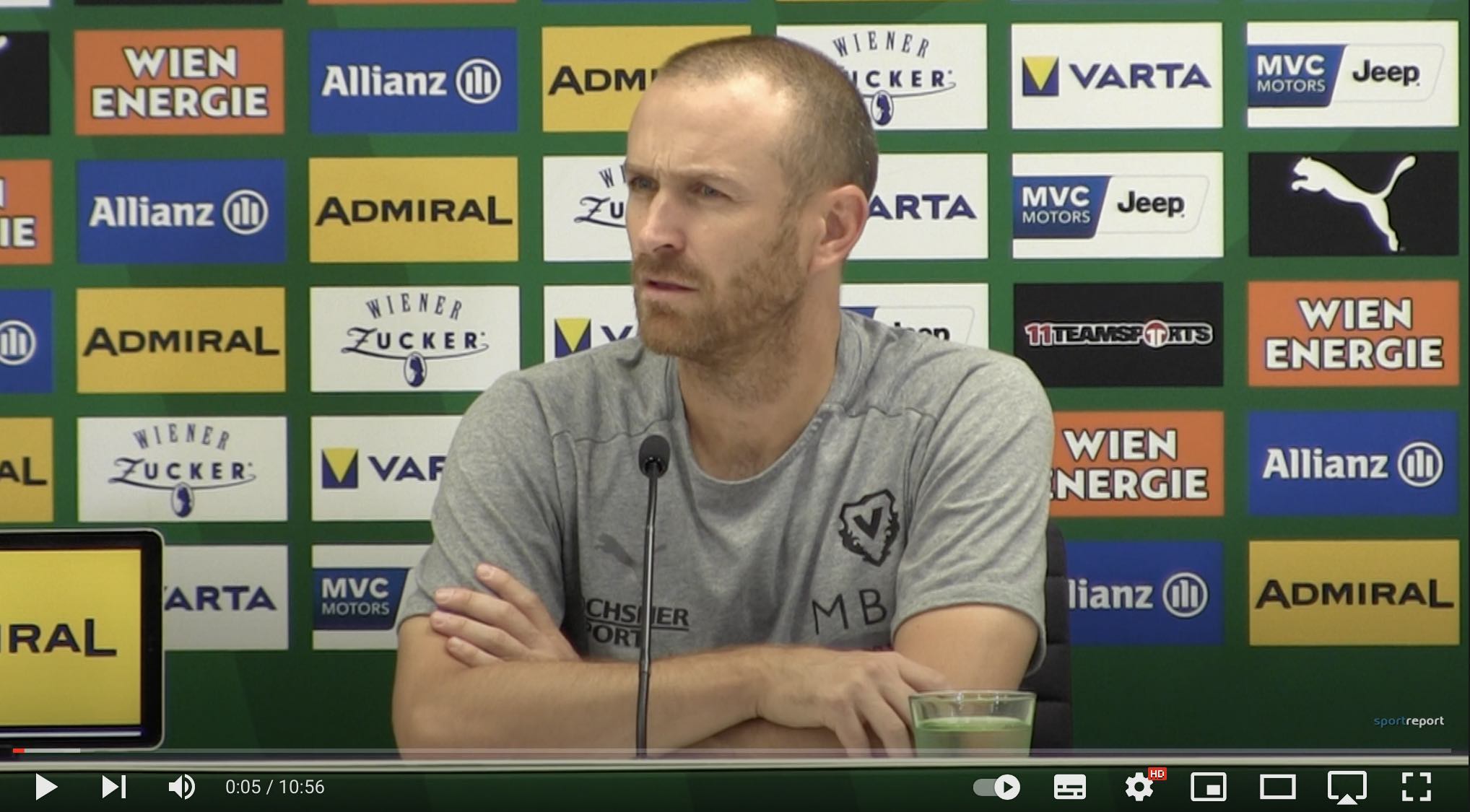 Video: Alessandro Mangiarratti (Trainer FC Vaduz) - die Pressekonferenz nach dem Spiel gegen SK Rapid Wien