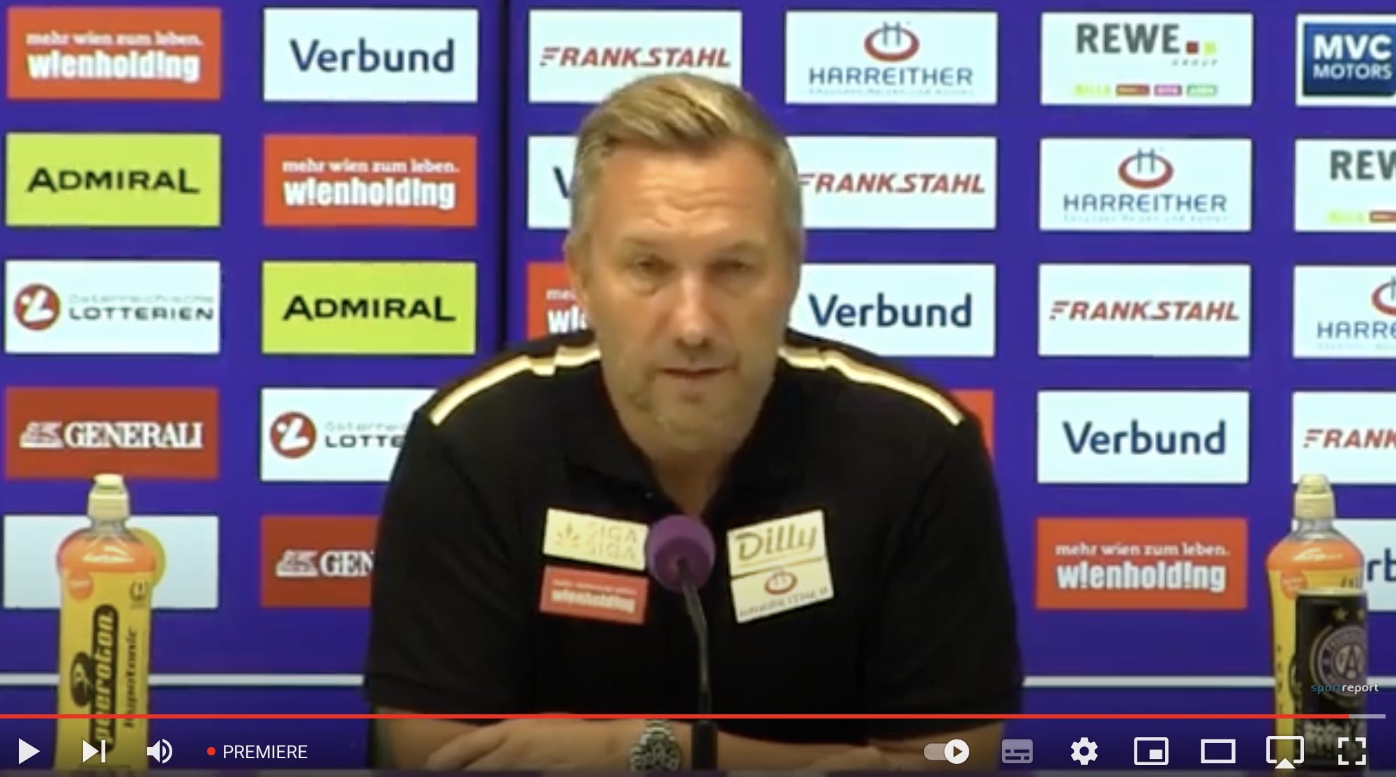 Video: Manfred Schmid (Trainer FK Austria Wien) - die Pressekonferenz nach dem Spiel gegen WSG Tirol