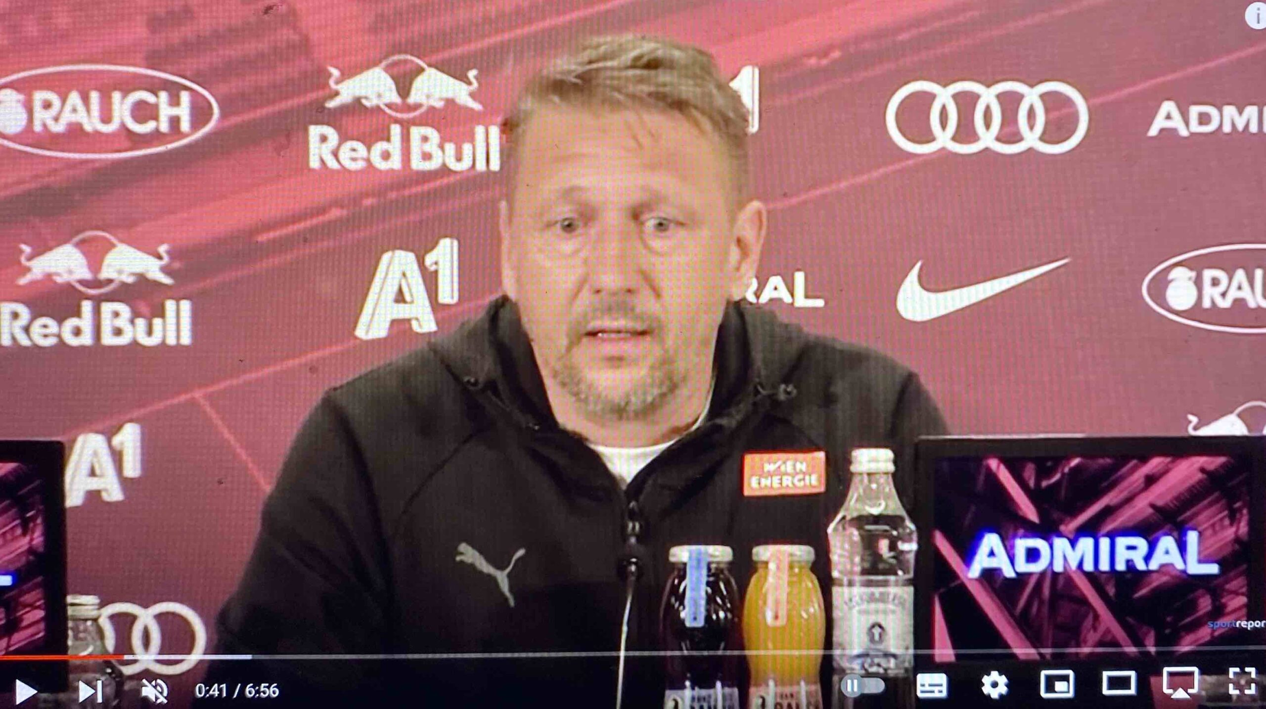 Video: Zoran Barišić (Trainer SK Rapid Wien) - die Pressekonferenz nach dem Spiel gegen FC Red Bull Salzburg