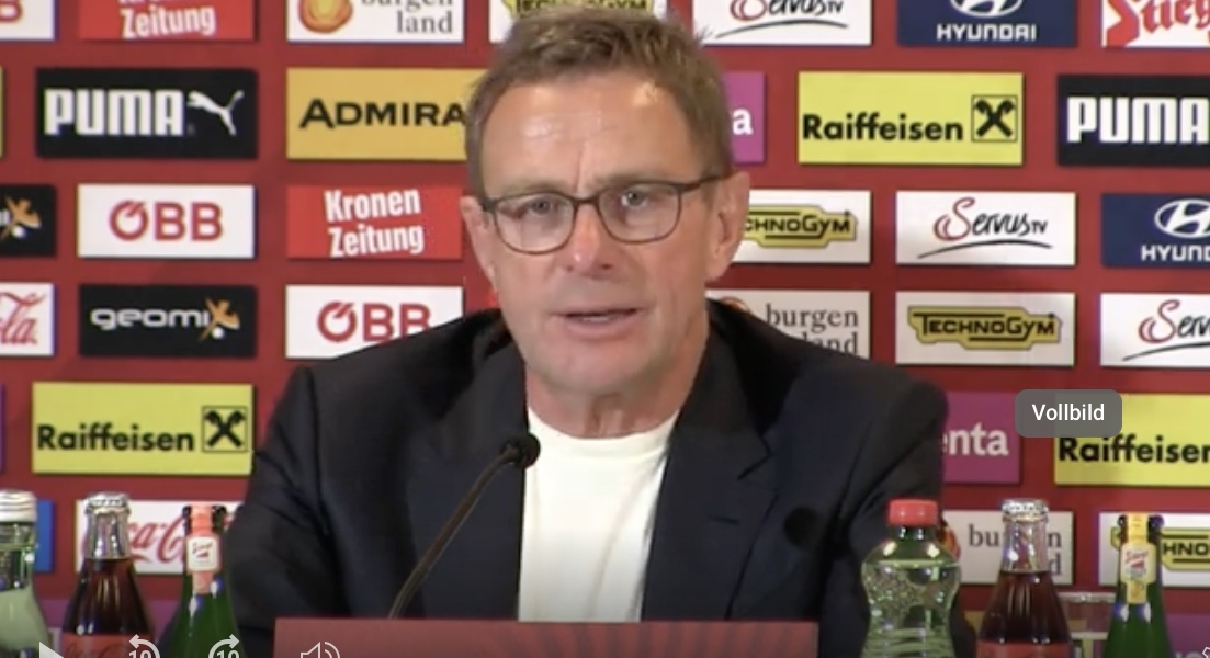 Video: Ralf Rangnick (Trainer Österreich) - die Pressekonferenz nach dem Spiel gegen Schweden