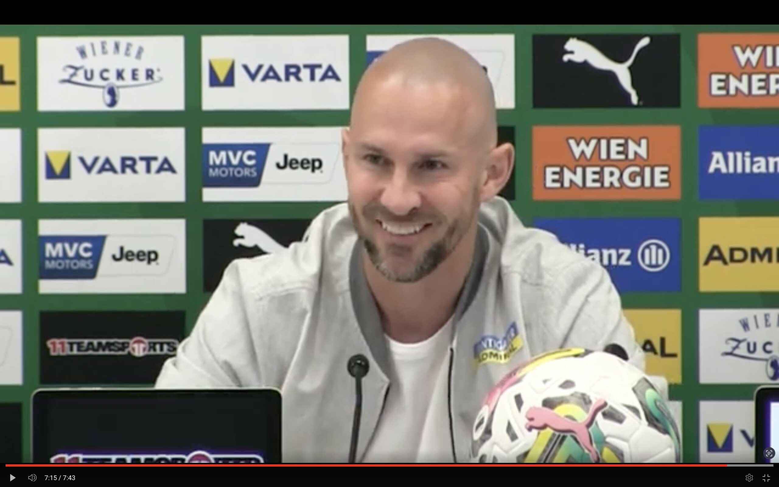 Video: Christian Ilzer (Trainer SK Sturm Graz) - die Pressekonferenz nach dem Spiel gegen SK Rapid Wien