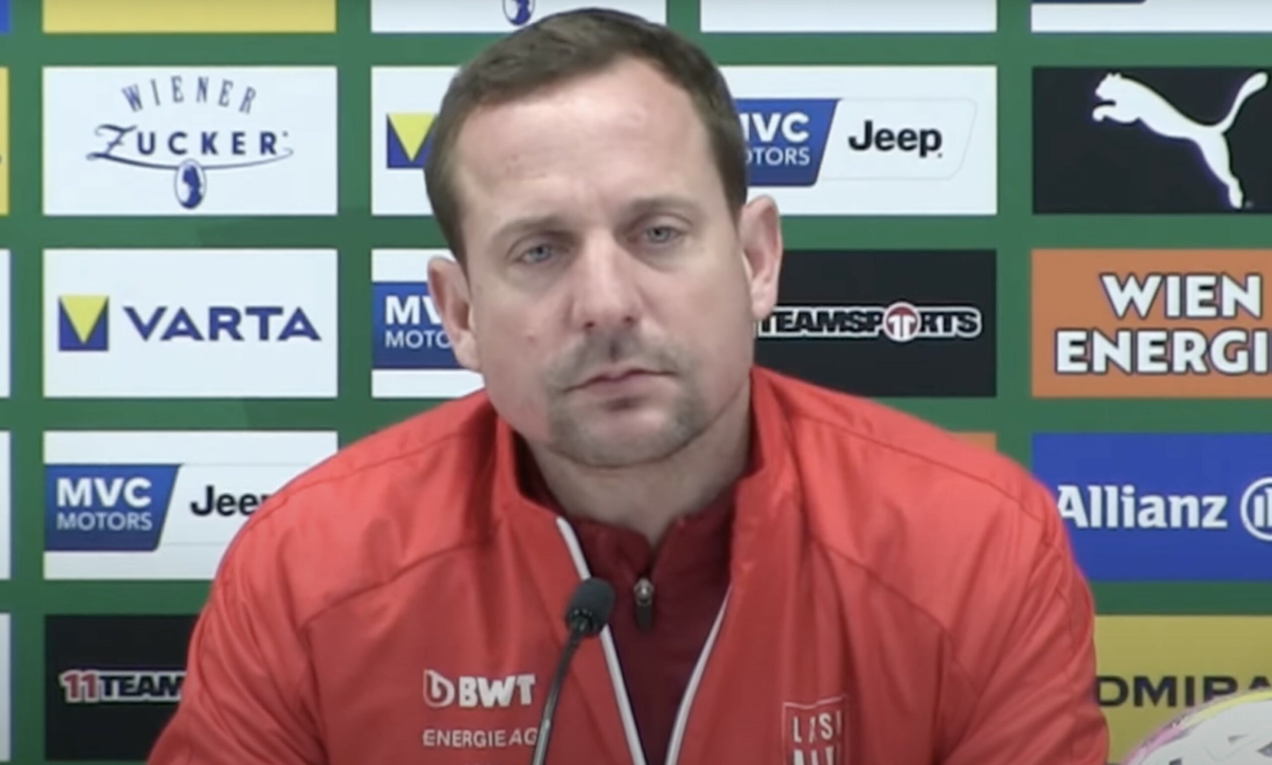 Video: Thomas Sageder (Trainer LASK) - die Pressekonferenz nach dem Spiel gegen SK Rapid