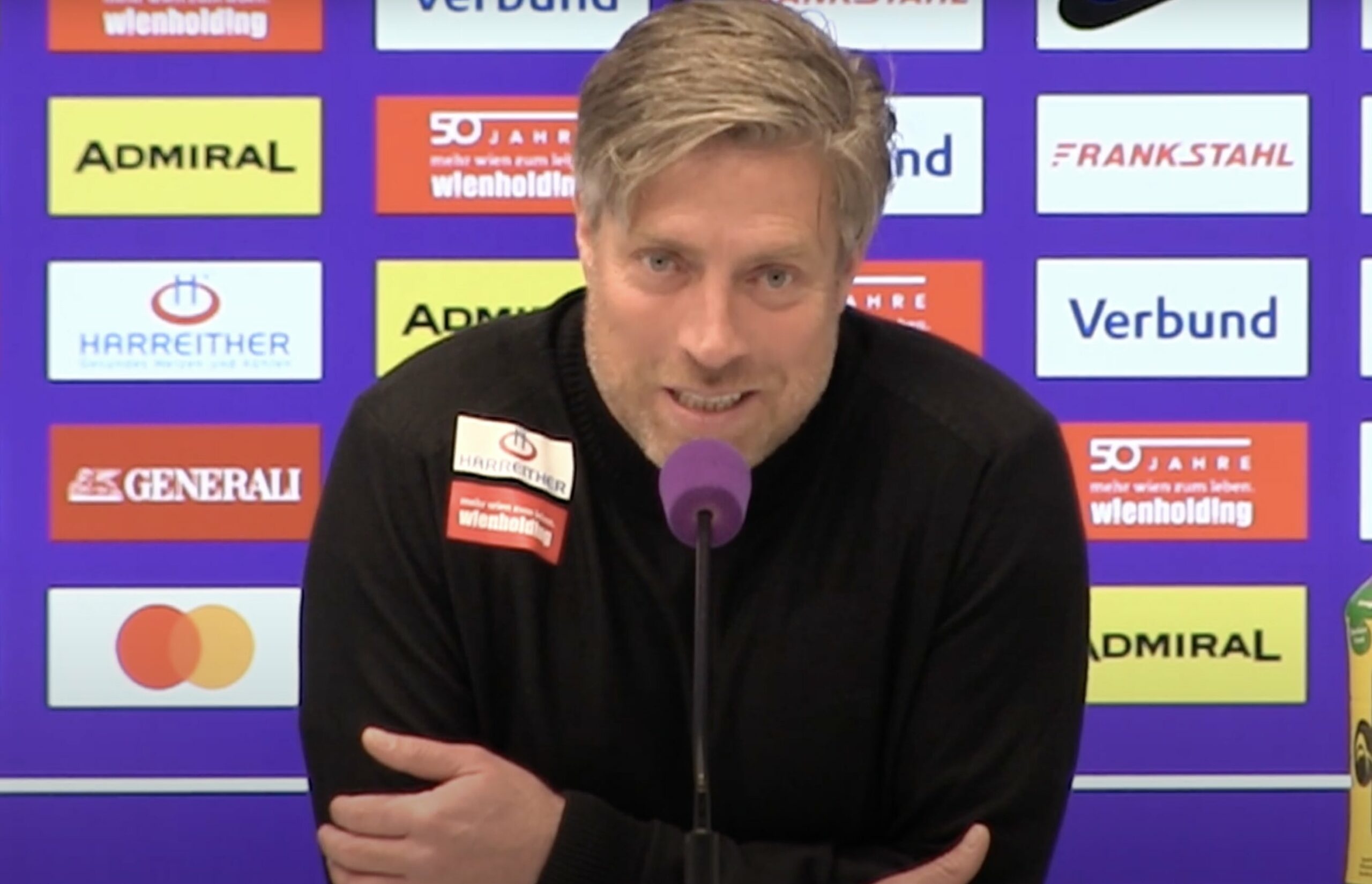 Video: Michael Wimmer (Trainer FK Austria Wien) - die Pressekonferenz nach dem Spiel gegen WSG Tirol