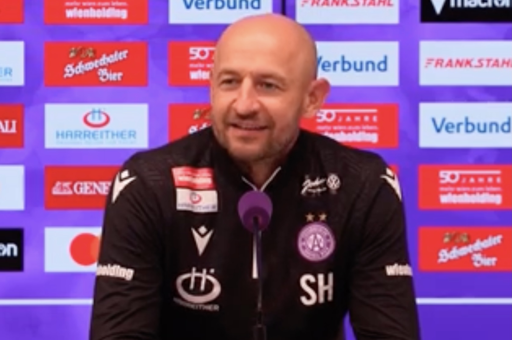 Video: Stephan Helm (Trainer FK Austria Wien) - die Pressekonferenz nach dem Spiel gegen SK Sturm Graz