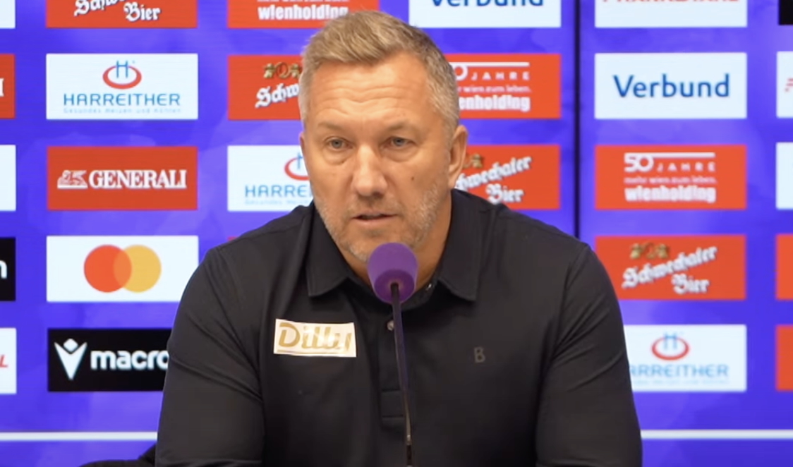 Video: Manfred Schmid (Trainer TSV Hartberg) - die Pressekonferenz nach dem Spiel gegen FK Austria Wien