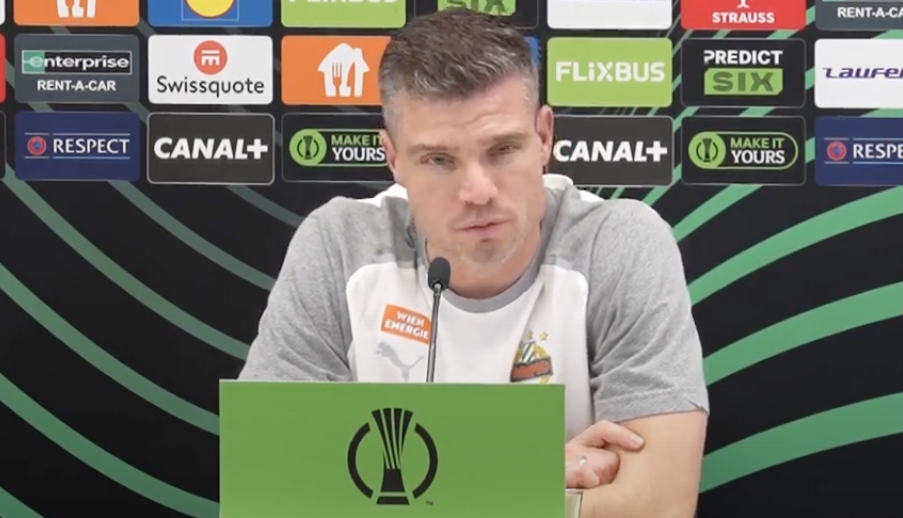 Video: Robert Klauß (Trainer SK Rapid) - die Pressekonferenz nach dem Spiel gegen F.C. Copenhagen