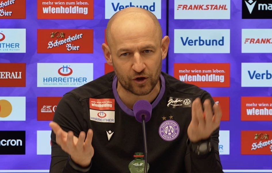 Video: Stephan Helm (Trainer FK Austria Wien) - die Pressekonferenz nach dem Spiel gegen SK Rapid