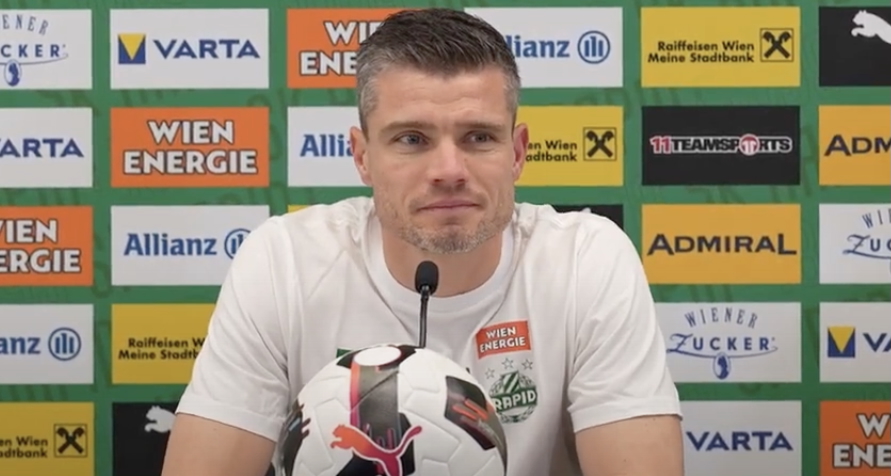 Video: Robert Klauß (Trainer SK Rapid) - die Pressekonferenz nach dem Spiel gegen SCR Altach