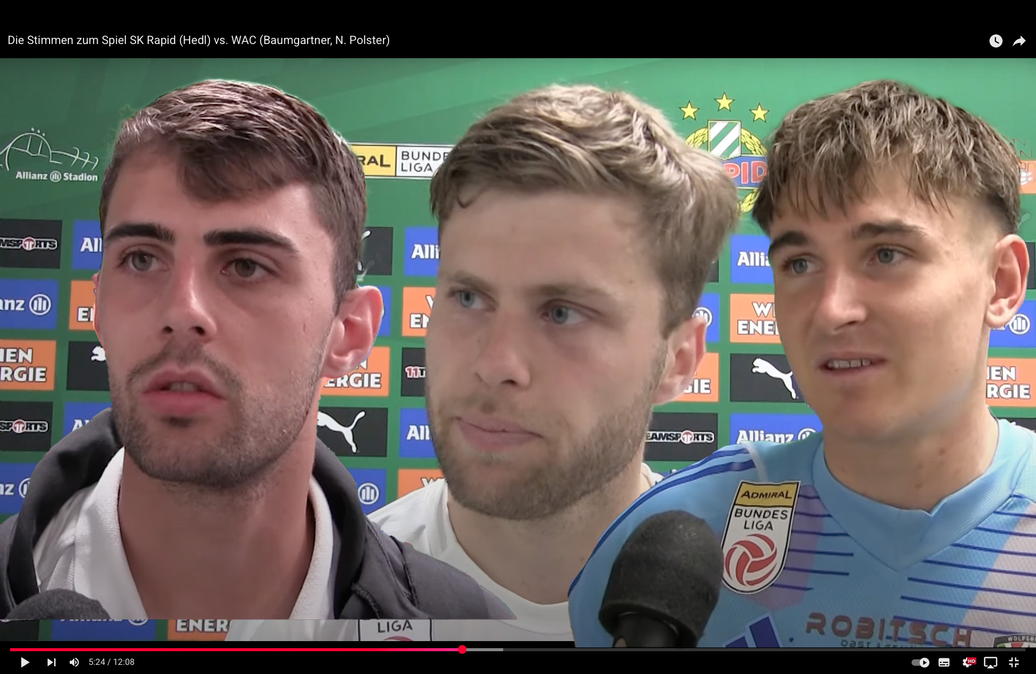 Video: Stimmen nach dem Spiel SK Rapid gegen WAC