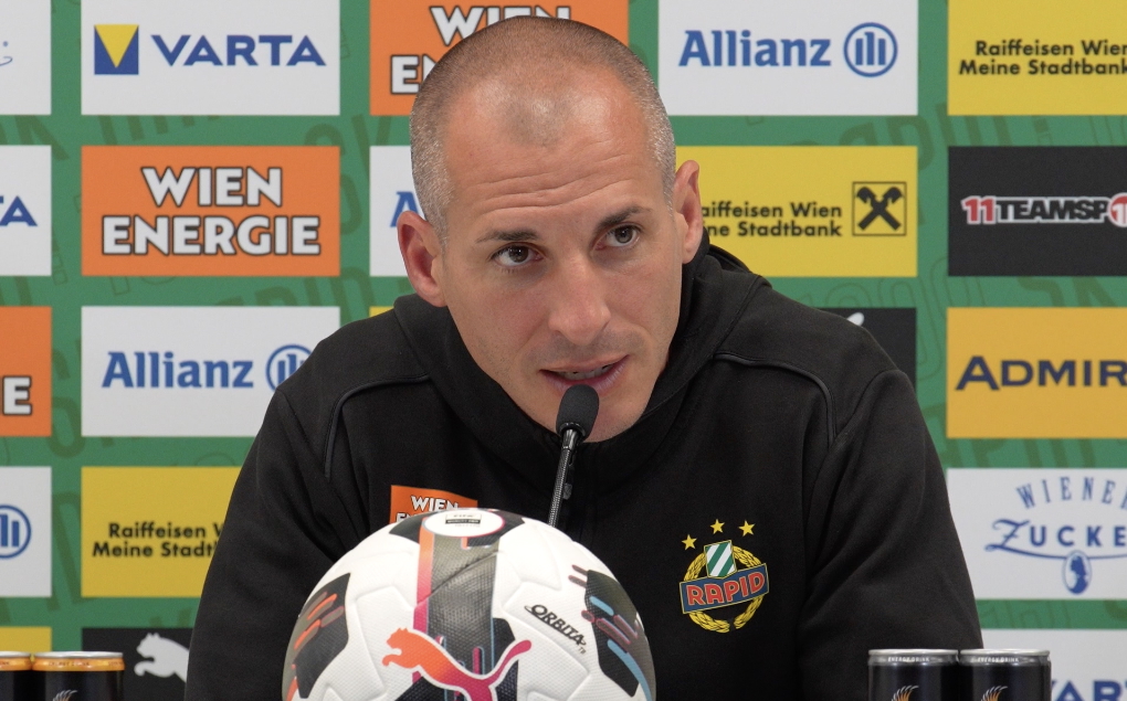 Video: Stefan Kulovits (Trainer SK Rapid) - die Pressekonferenz nach dem Spiel gegen SK Sturm Graz